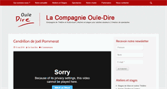 Desktop Screenshot of compagnieouiedire.fr